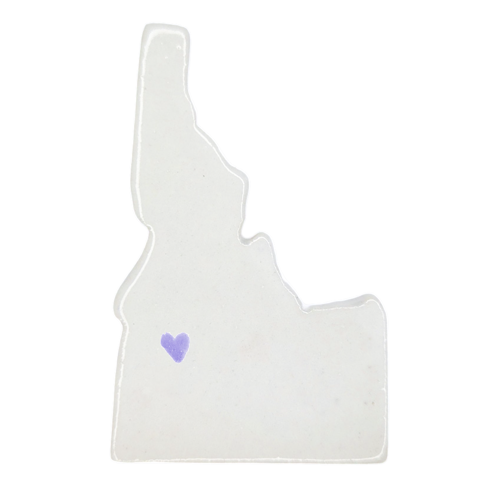 Idaho Custom Ceramic Magnet for Fridge - Handmade Gift with Heart Design