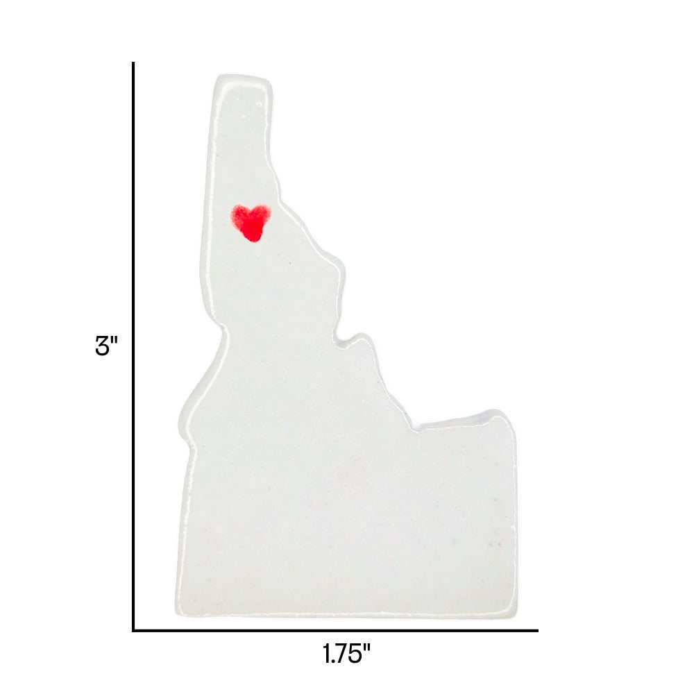 Coeur d'Alene Ceramic Magnet for Fridge - Handcrafted Idaho State Decor Gift