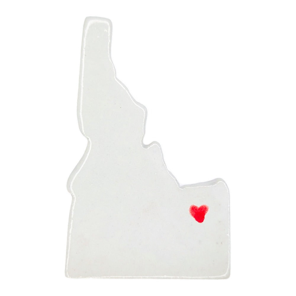 Idaho Falls Ceramic Magnet for Fridge - Handcrafted Idaho State Decor Gift