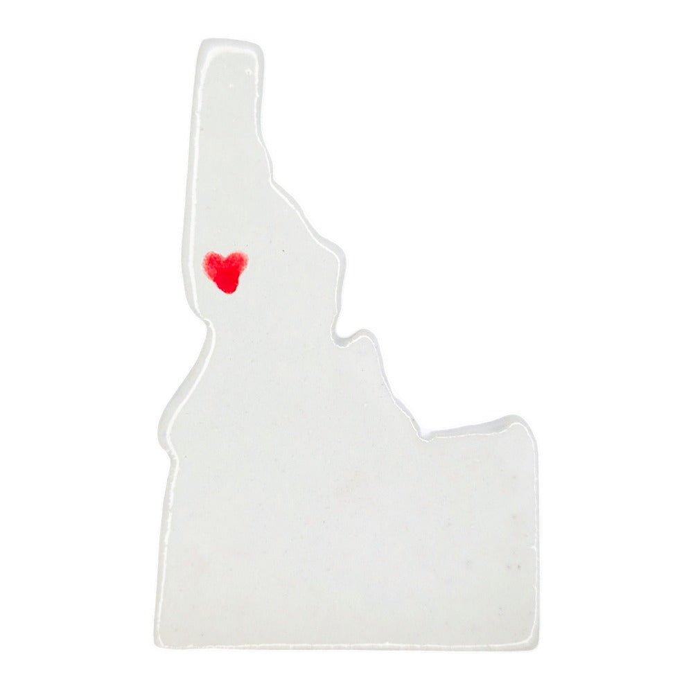 Lewiston Ceramic Magnet for Fridge - Handcrafted Idaho State Decor Gift