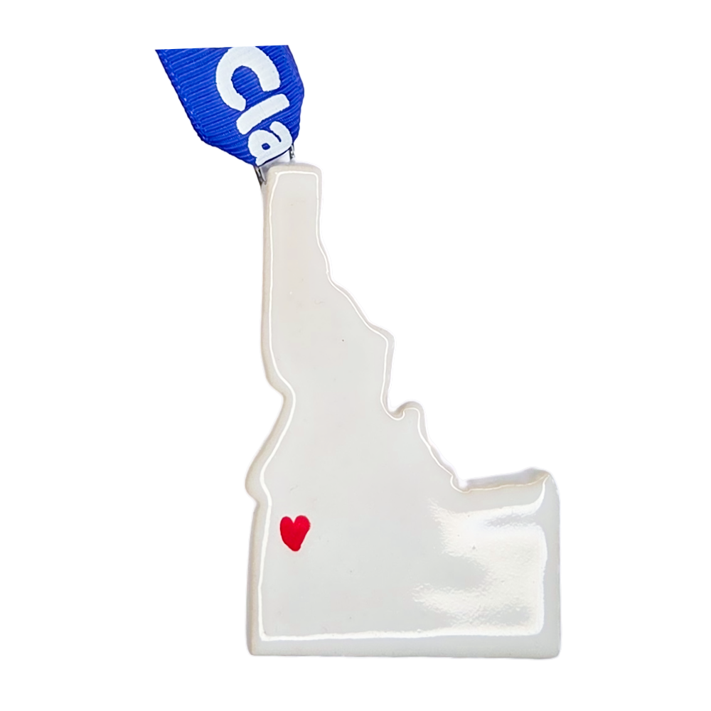 Idaho Handcrafted Custom Ceramic Christmas Ornament