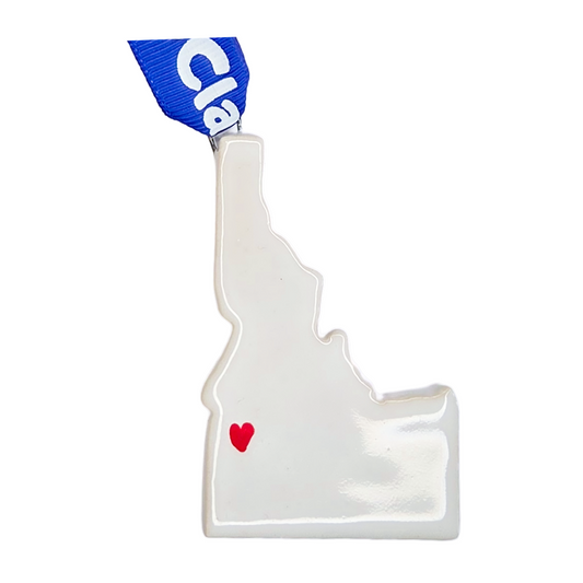 Idaho Handcrafted Custom Ceramic Christmas Ornament