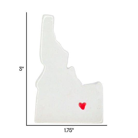 Pocatello Ceramic Magnet for Fridge - Handcrafted Idaho State Decor Gift