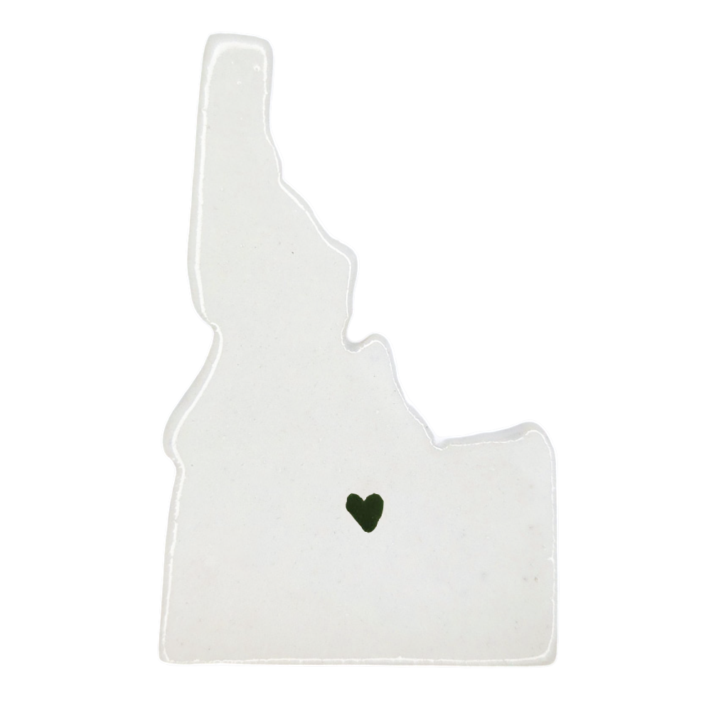 Sun Valley Ceramic Magnet for Fridge - Handcrafted Idaho State Decor Gift