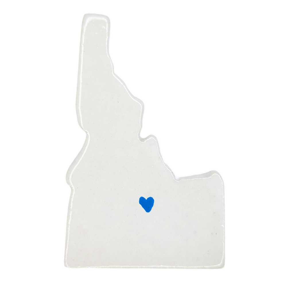 Sun Valley Ceramic Magnet for Fridge - Handcrafted Idaho State Decor Gift