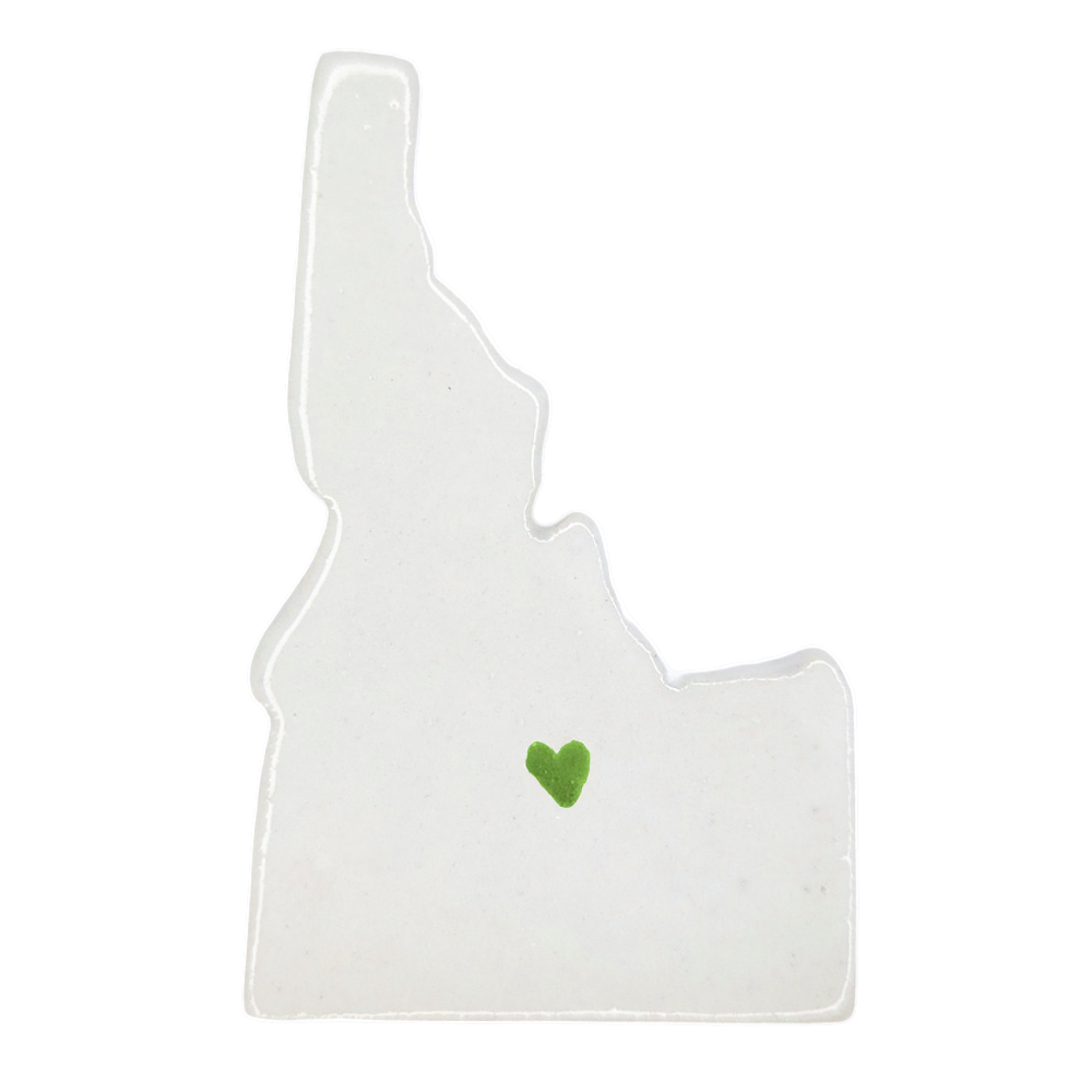 Sun Valley Ceramic Magnet for Fridge - Handcrafted Idaho State Decor Gift