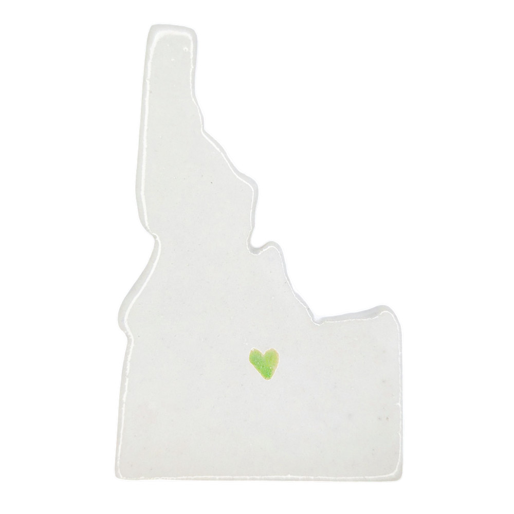 Sun Valley Ceramic Magnet for Fridge - Handcrafted Idaho State Decor Gift