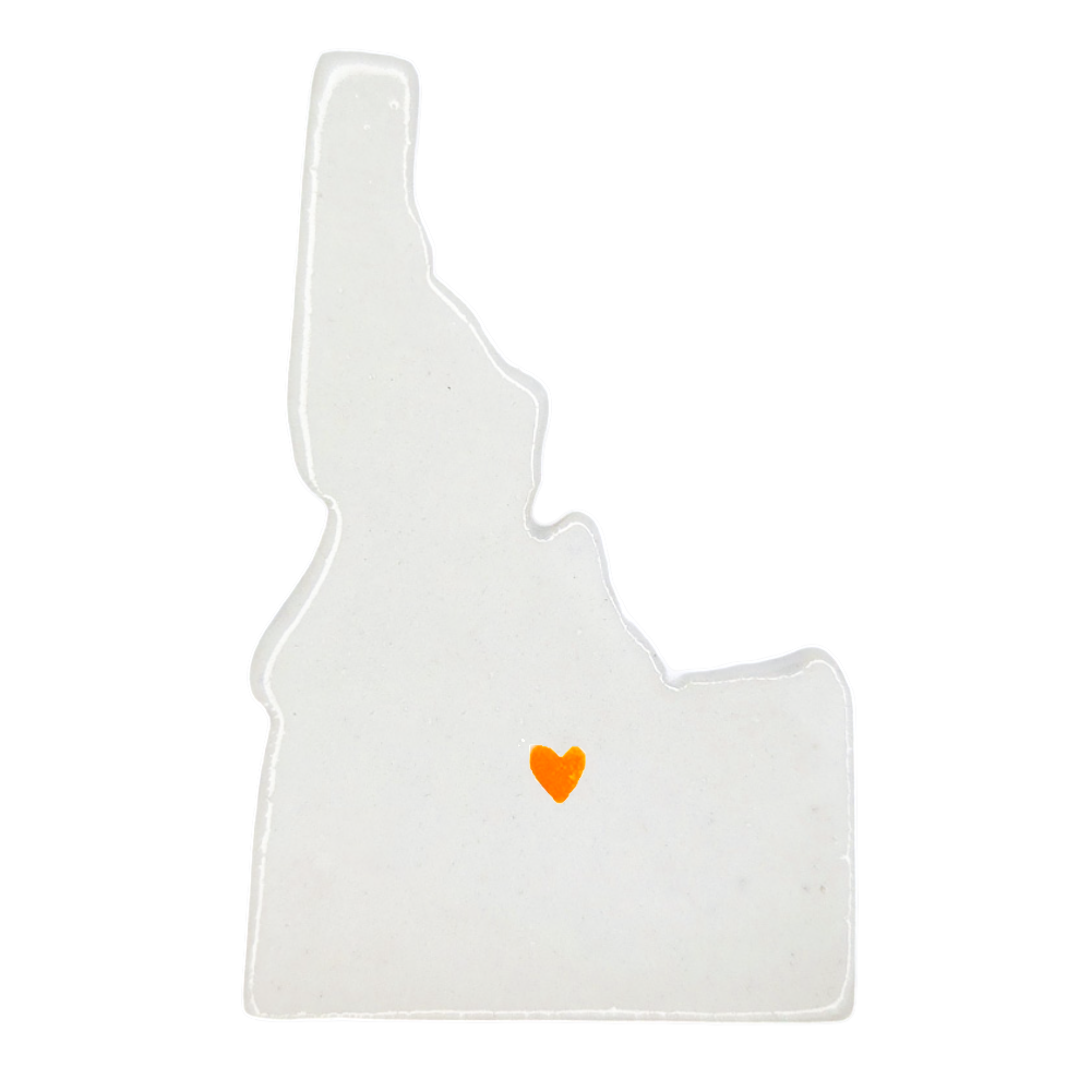 Sun Valley Ceramic Magnet for Fridge - Handcrafted Idaho State Decor Gift