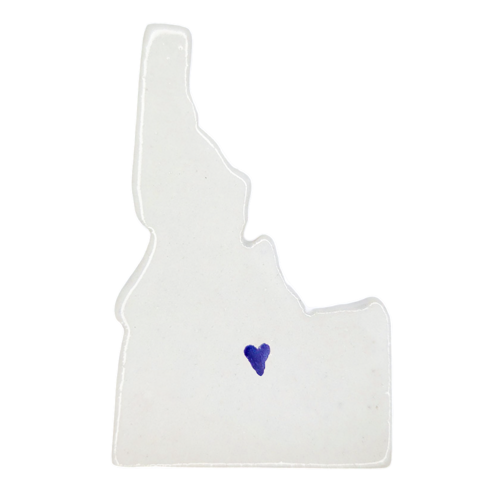 Sun Valley Ceramic Magnet for Fridge - Handcrafted Idaho State Decor Gift