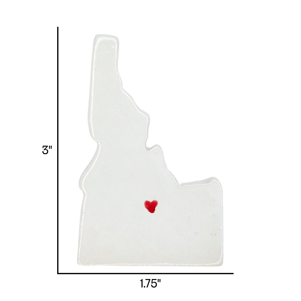 Sun Valley Ceramic Magnet for Fridge - Handcrafted Idaho State Decor Gift
