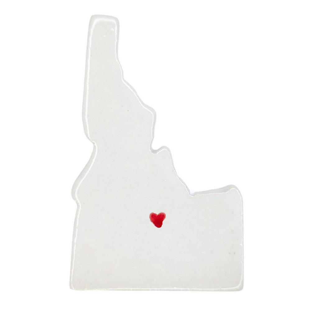 Sun Valley Ceramic Magnet for Fridge - Handcrafted Idaho State Decor Gift