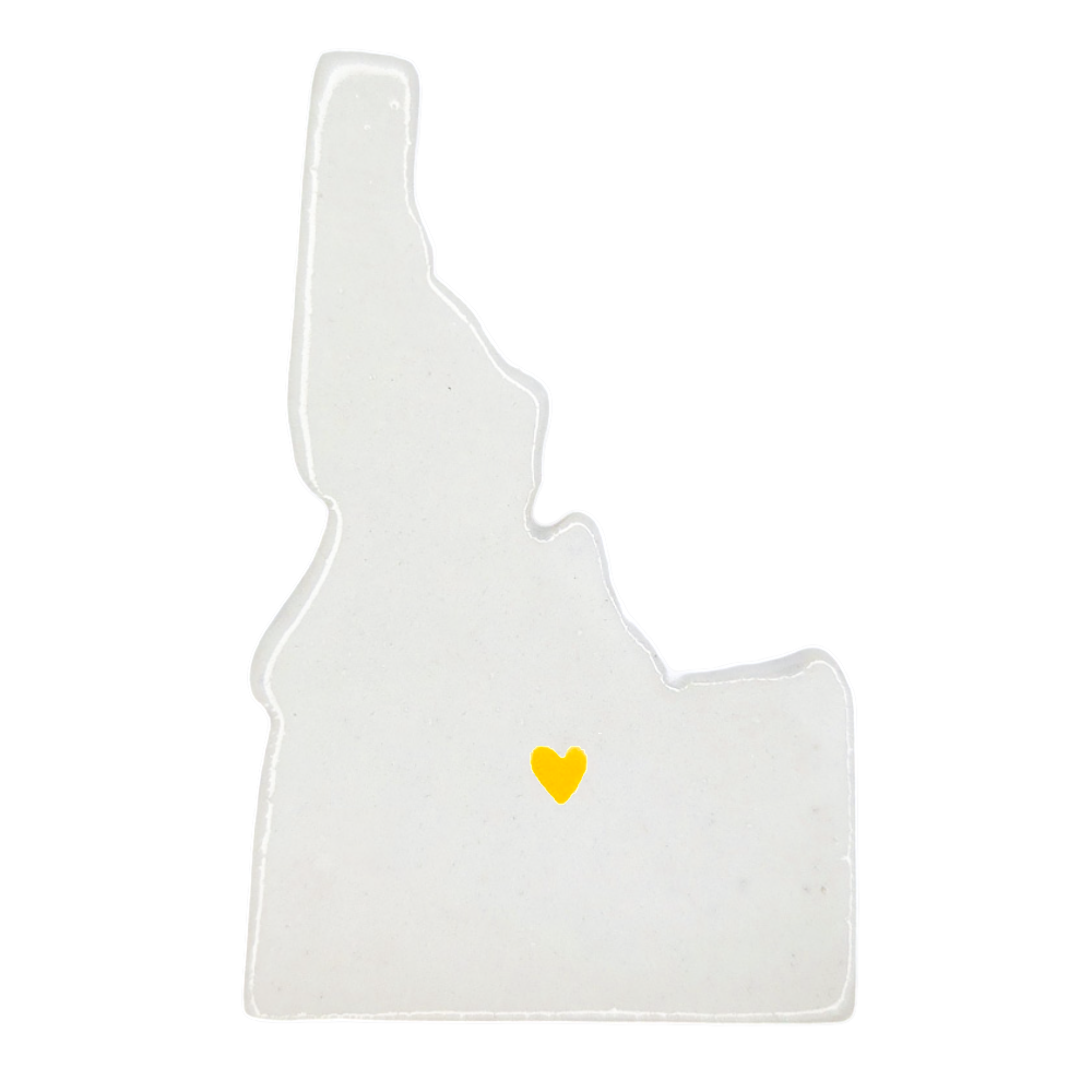 Sun Valley Ceramic Magnet for Fridge - Handcrafted Idaho State Decor Gift