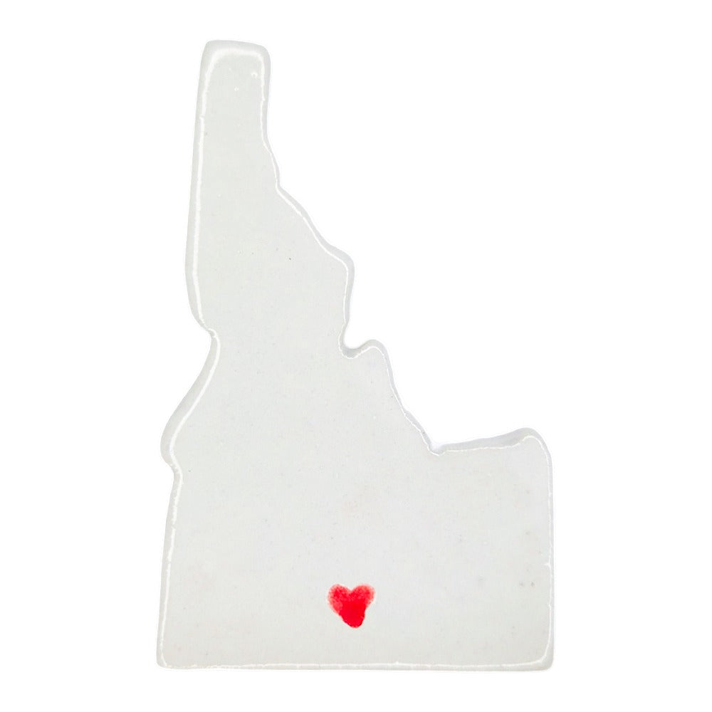 Twin Falls Ceramic Magnet for Fridge - Handcrafted Idaho State Decor Gift