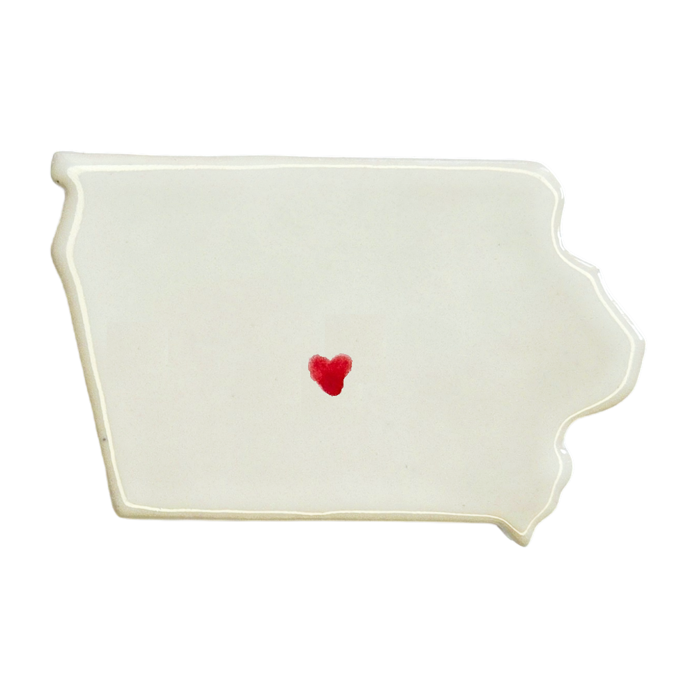 Ankeny Ceramic Magnet for Fridge - Handmade Iowa State Decor Gift
