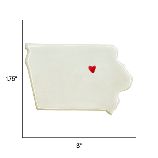 Waterloo Ceramic Magnet for Fridge - Handmade Iowa State Decor Gift