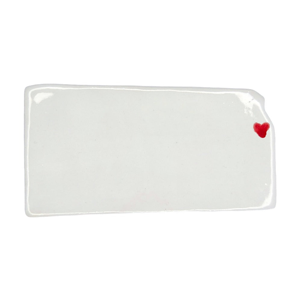 Overland Park Ceramic Magnet - Handmade Kansas Souvenir with Heart Design