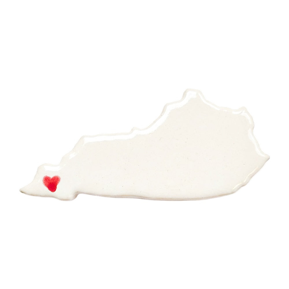 Paducah Ceramic Magnet for Fridge - Handcrafted Kentucky State Decor Gift