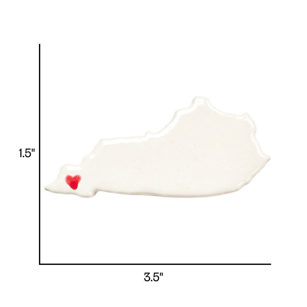 Paducah Ceramic Magnet for Fridge - Handcrafted Kentucky State Decor Gift