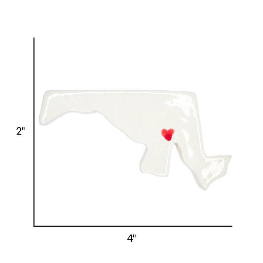 Baltimore Ceramic Magnet for Fridge - Handcrafted Maryland State Decor Gift