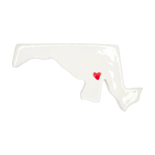 Baltimore Ceramic Magnet for Fridge - Handcrafted Maryland State Decor Gift