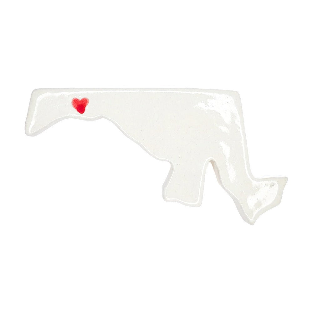 Cumberland Ceramic Magnet for Fridge - Handcrafted Maryland State Decor Gift