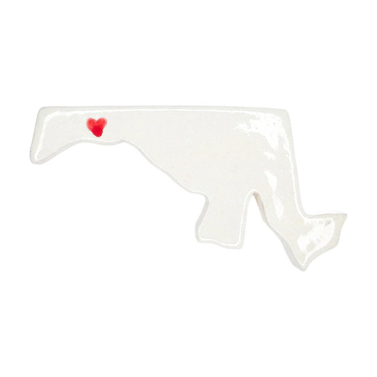Cumberland Ceramic Magnet for Fridge - Handcrafted Maryland State Decor Gift