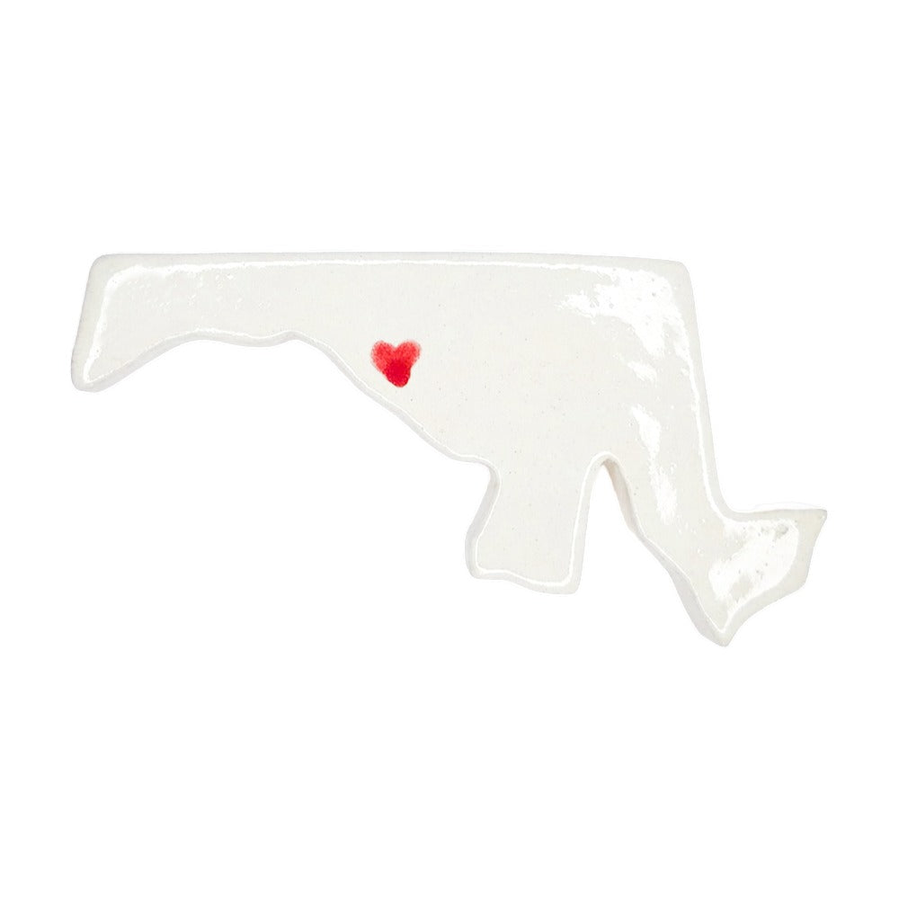 Fredrick Ceramic Magnet for Fridge - Handcrafted Maryland State Decor Gift