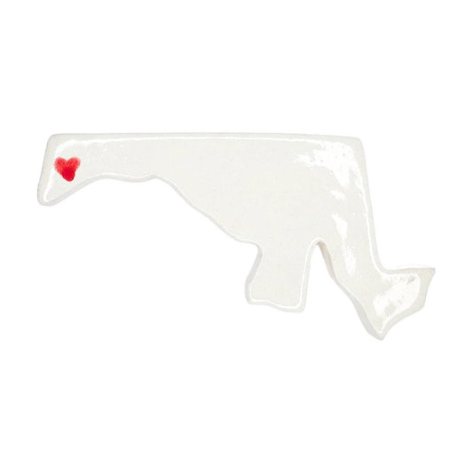 Oakland Ceramic Magnet for Fridge - Handcrafted Maryland State Decor Gift