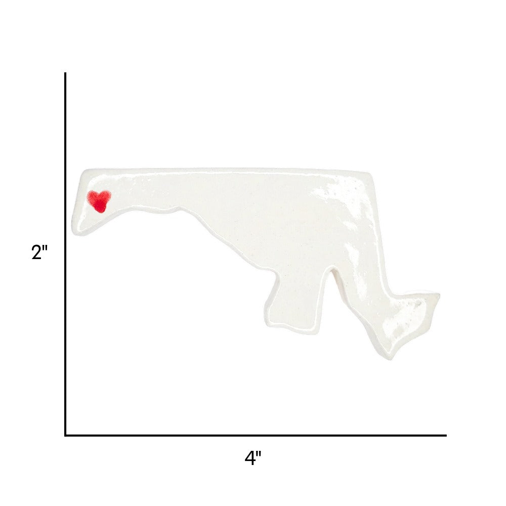 Oakland Ceramic Magnet for Fridge - Handcrafted Maryland State Decor Gift
