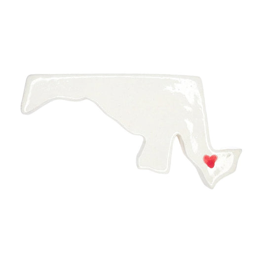 Salisbury City Ceramic Magnet for Fridge - Handcrafted Maryland State Decor Gift