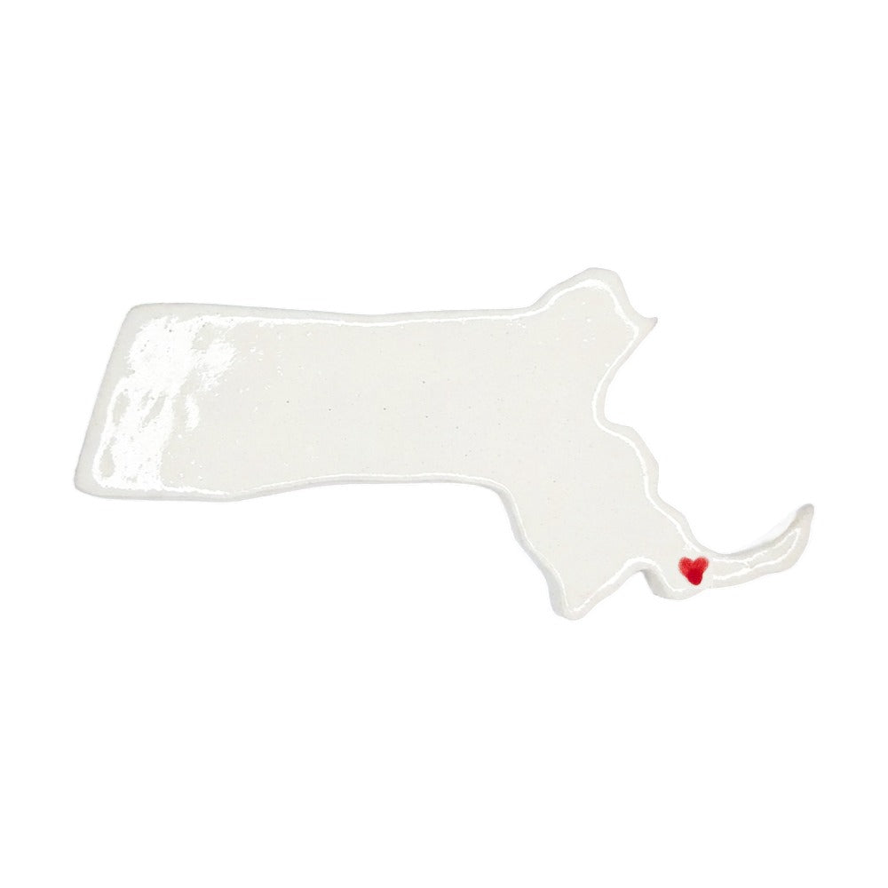 Cape Cod Ceramic Magnet for Fridge - Handcrafted Massachusetts State Decor Gift