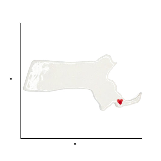 Cape Cod Ceramic Magnet for Fridge - Handcrafted Massachusetts State Decor Gift