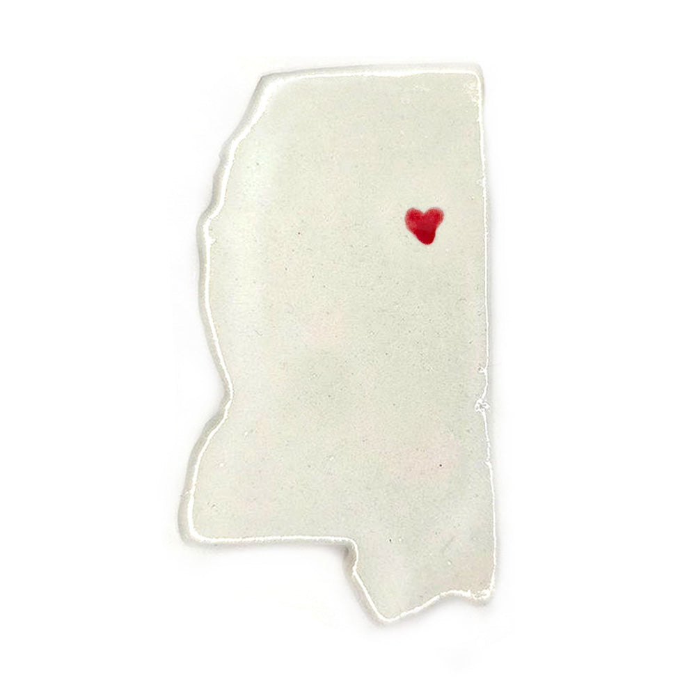 Starkville Ceramic Magnet for Fridge - Unique Handmade Mississippi State Decor Gift