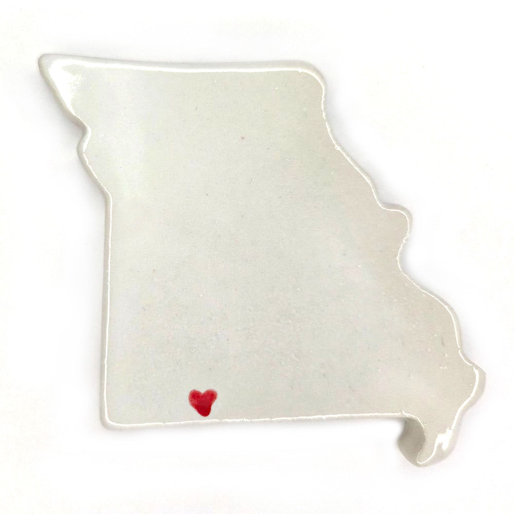 Branson Ceramic Magnet for Fridge - Unique Handmade Missouri State Decor Gift