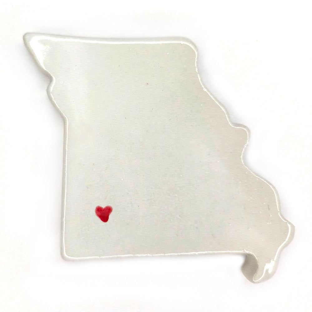 Springfield Ceramic Magnet for Fridge - Unique Handmade Missouri State Decor Gift
