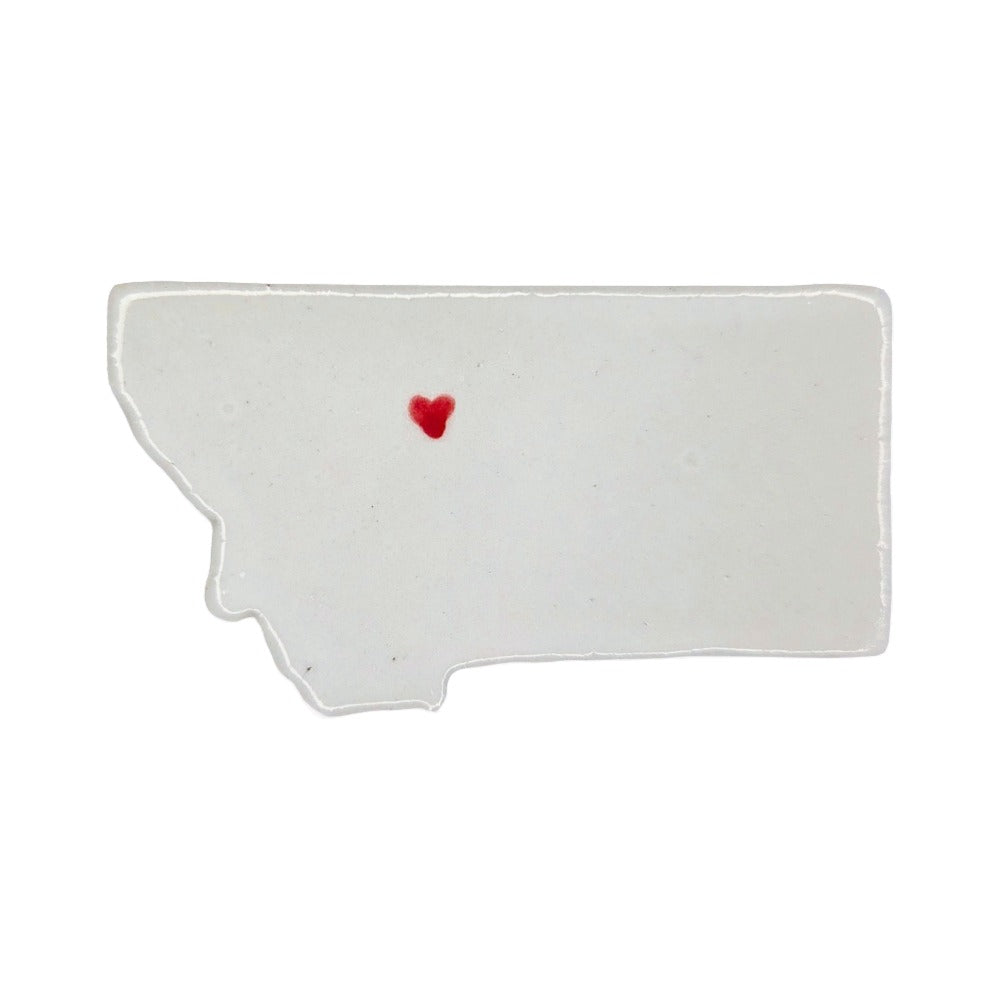 Great Falls Ceramic Fridge Magnet - Unique Handmade Montana State Decor Gift