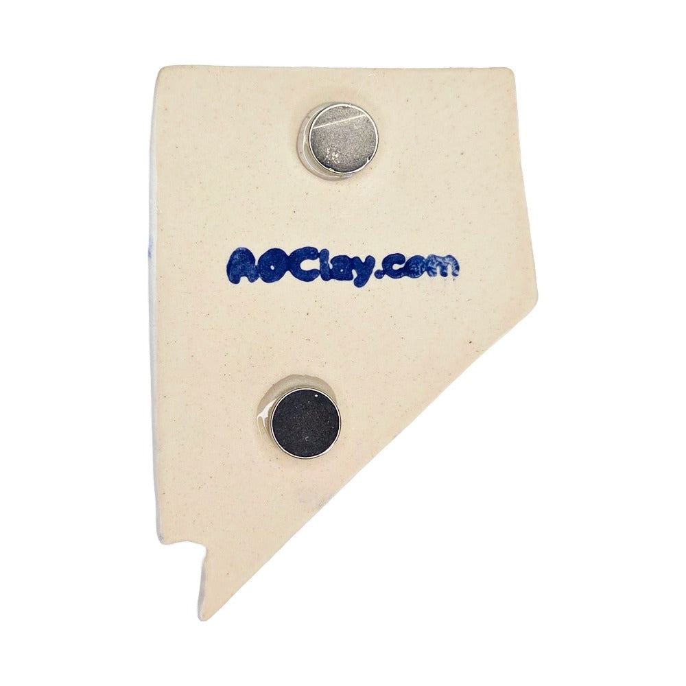 Las Vegas Ceramic Magnet - Handmade Nevada Souvenir with Heart Design