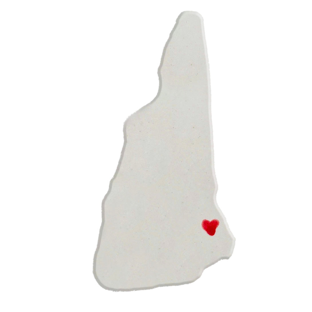 Portsmouth Ceramic Magnet for Fridge - Handmade New Hampshire State Decor Gift