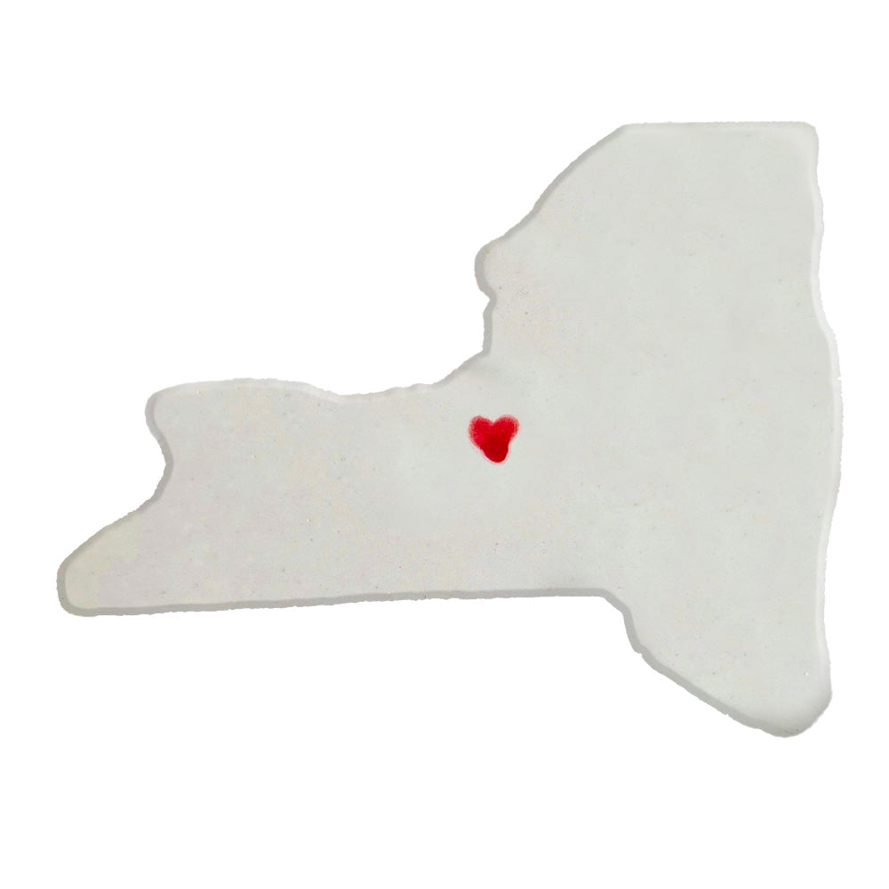 Syracuse Ceramic Magnet for Fridge - Handmade New York State Decor Gift