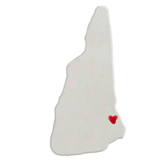 Dover Ceramic Magnet for Fridge - Handmade New Hampshire State Decor Gift