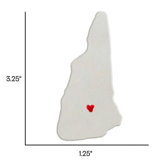 Concord Ceramic Magnet for Fridge - Unique Handmade New Hampshire State Decor Gift