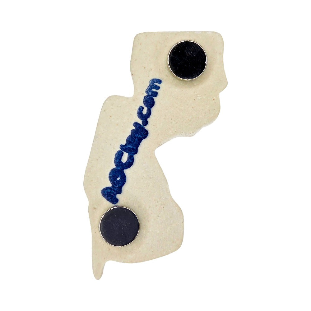 Newark Ceramic Magnet for Fridge - Handcrafted New Jersey State Decor Gift