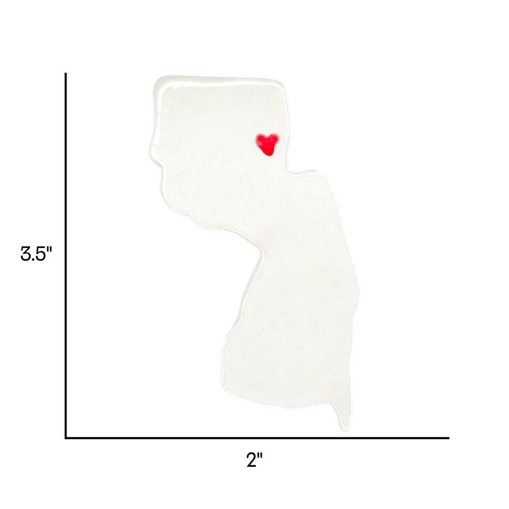 Jersey City Ceramic Magnet for Fridge - Handcrafted New Jersey State Decor Gift