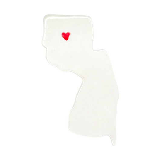 Morristown Ceramic Magnet for Fridge - Handcrafted New Jersey State Decor Gift