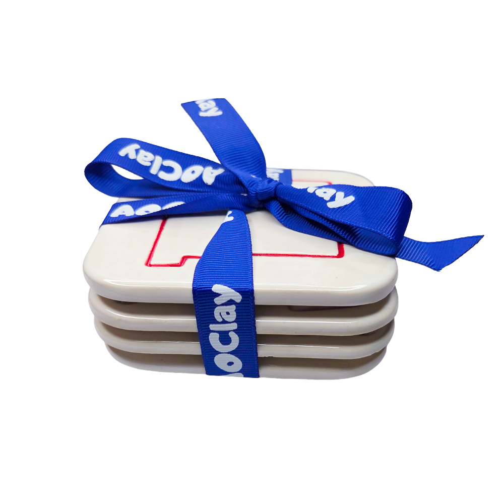 New Mexico Handcrafted Custom Ceramic Coaster Set of 4