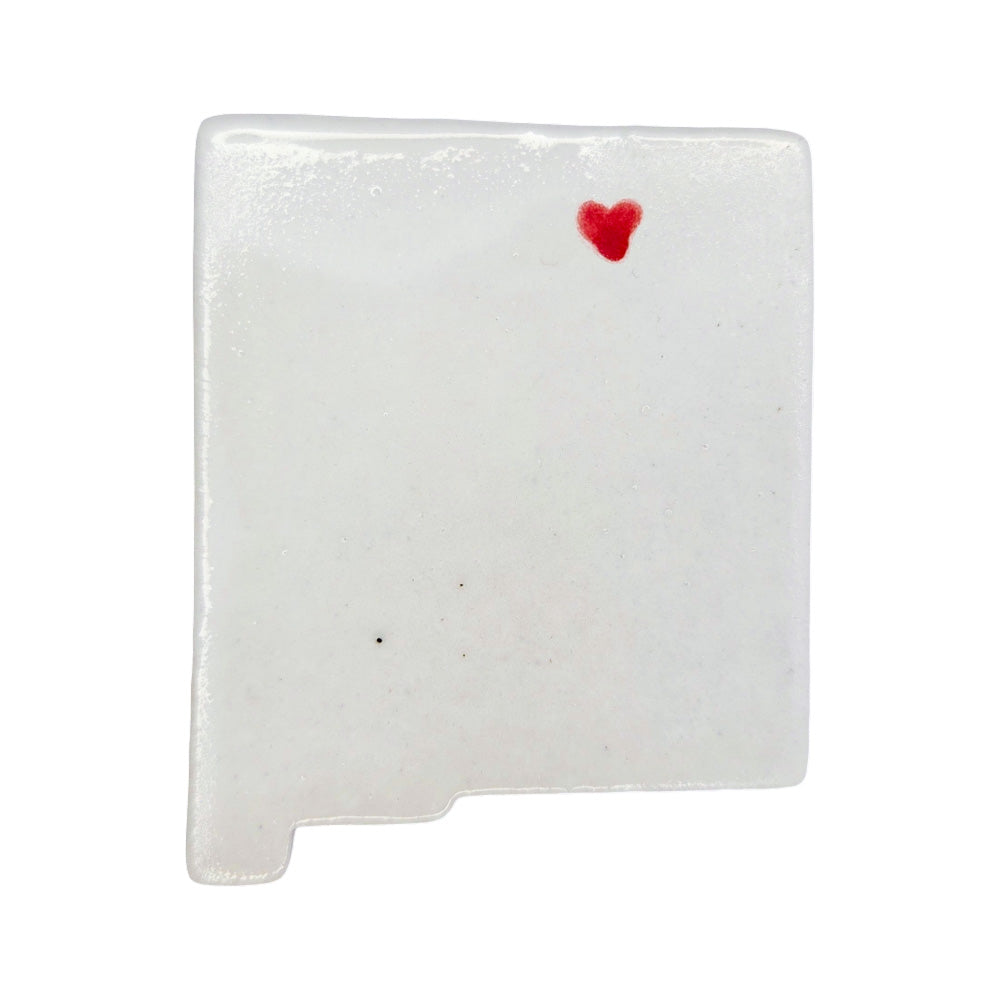 Taos Ceramic Magnet for Fridge - Unique Handmade New Mexico State Decor Gift