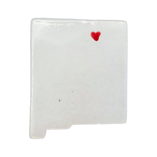 Taos Ceramic Magnet for Fridge - Unique Handmade New Mexico State Decor Gift