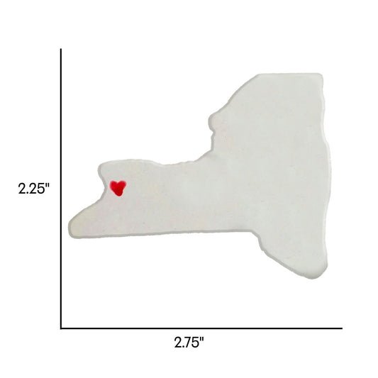 Buffalo Ceramic Magnet for Fridge - Handmade New York State Decor Gift