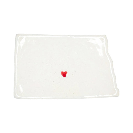 Bismark Ceramic Magnet for Fridge - Handcrafted North Dakota State Decor Gift