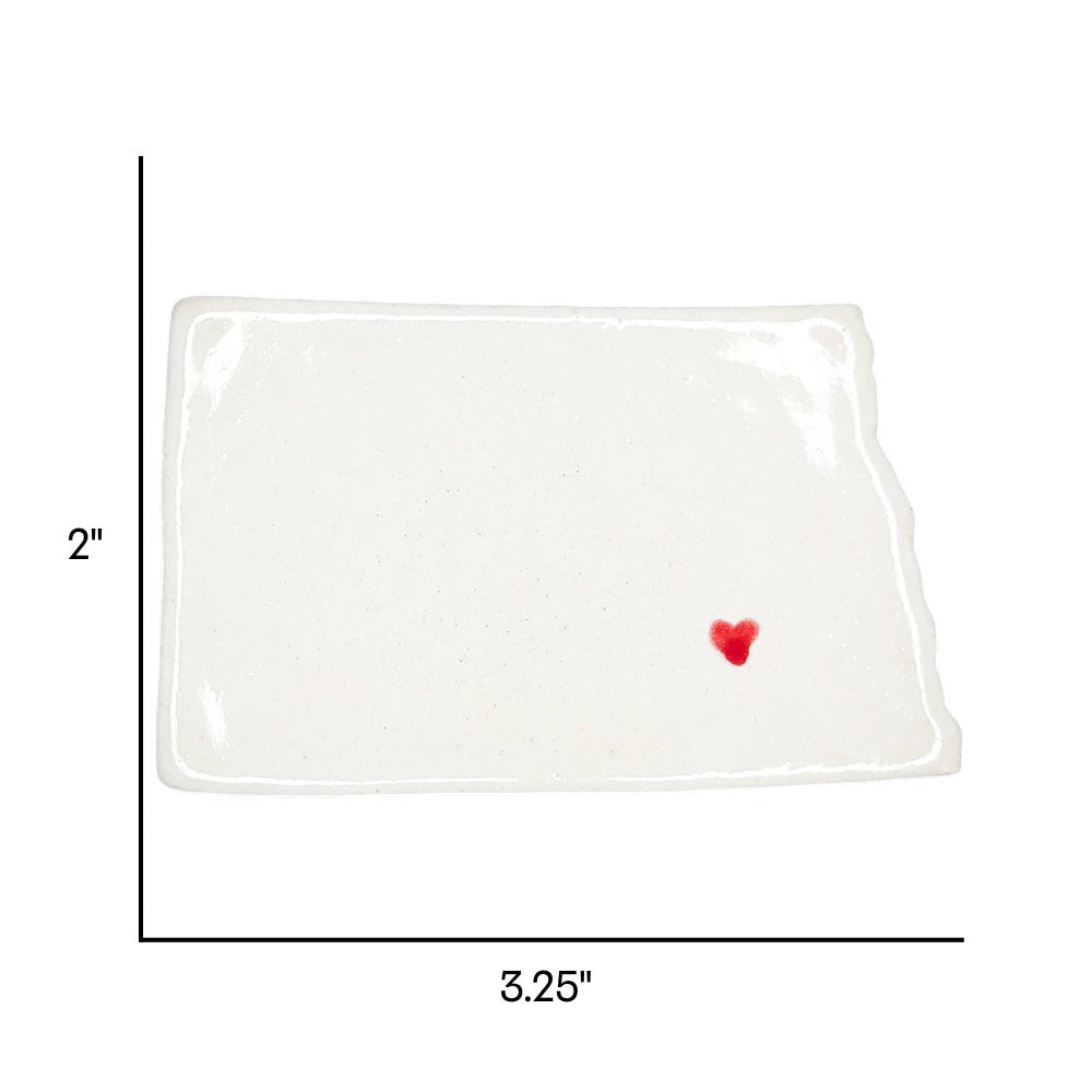 Jamestown Ceramic Magnet for Fridge - Handcrafted North Dakota State Decor Gift